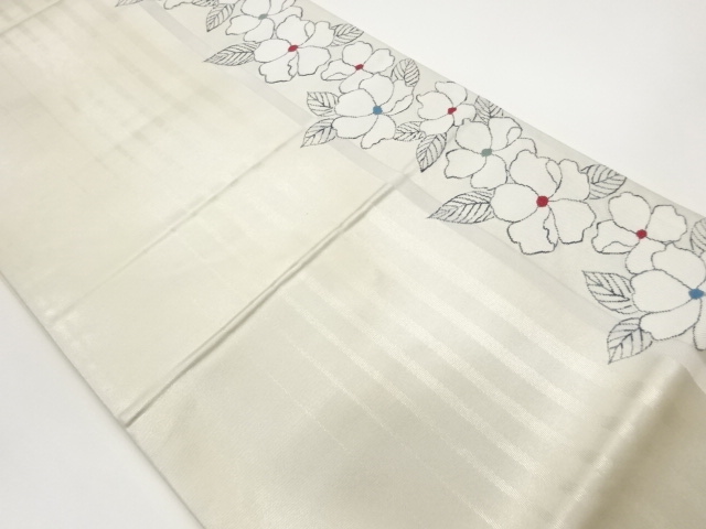 JAPANESE FUKURO OBI / WOVEN FLOWER